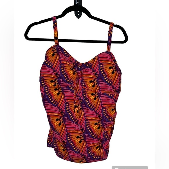Jantzen Padded Bra Top Swimwear Sz 38D - Picture 1 of 7